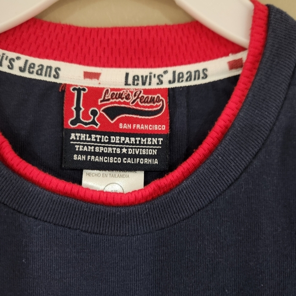 Vintage Levis Kids Tshirt Baseball 4t Blue - Picture 3 of 5